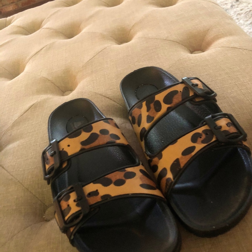 Leopard Print Aloha Island Sandals